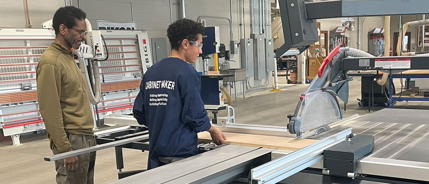 Student and Instructor at the MiLL Training Center