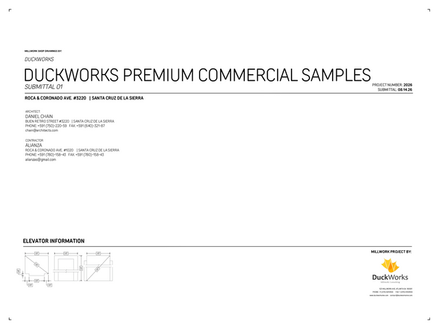 DuckWorks Sample Drawings