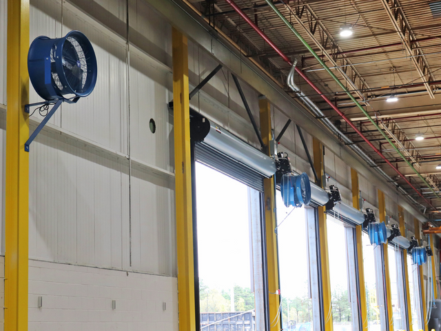 Warehouse Cooling with High Velocity Industrial Fans