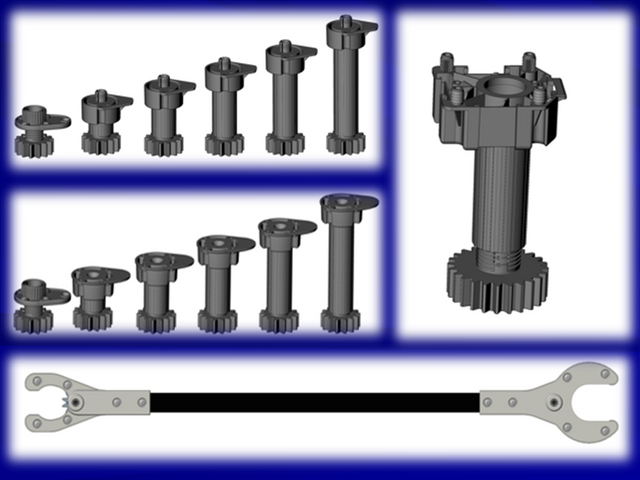 PLastic levellers, cabinet hangers, profiles,..