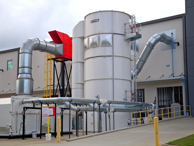Outdoor Dust Collector Installation