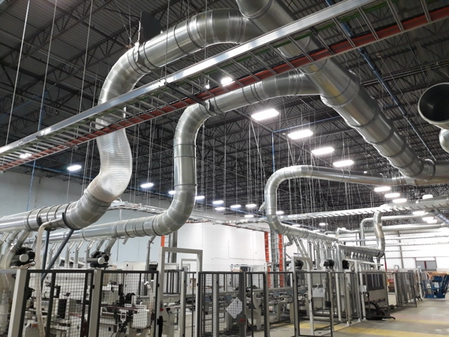 Indoor Dust Collector Installation