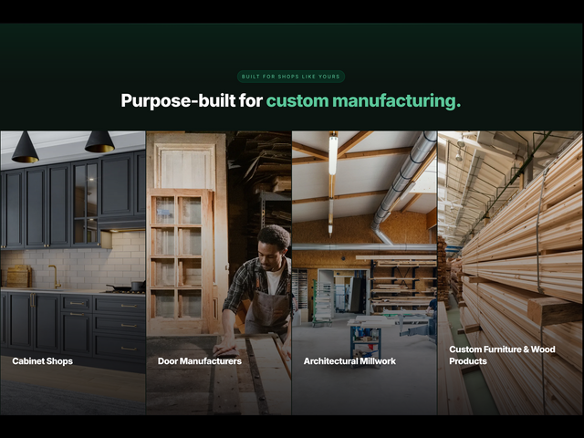 Purpose Built for Custom Manufacturers