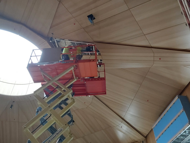 Custom Ceiling Panel Installation