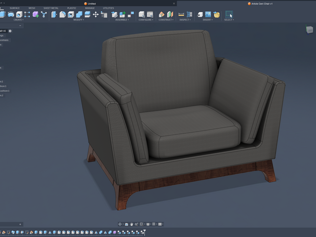 Key Fusion features for furniture design and woodworking