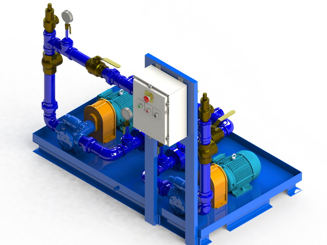 DUPLEX FUEL OIL PUMP SKID