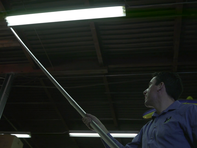 HafcoVac Overhead Dust Cleanup Made Simple