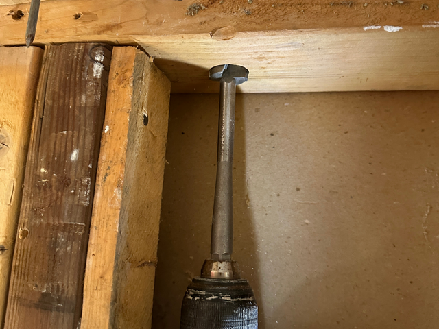 Bad Dog Rover Bit Drilling Through Wood
