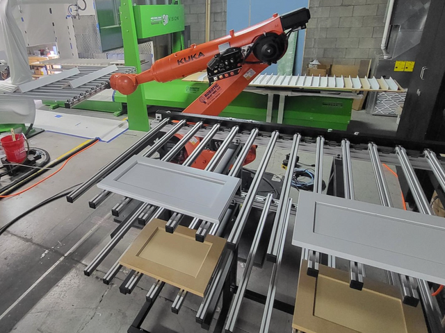 CMA & KUKA Robotic Touchless Spray System with Machine Tending