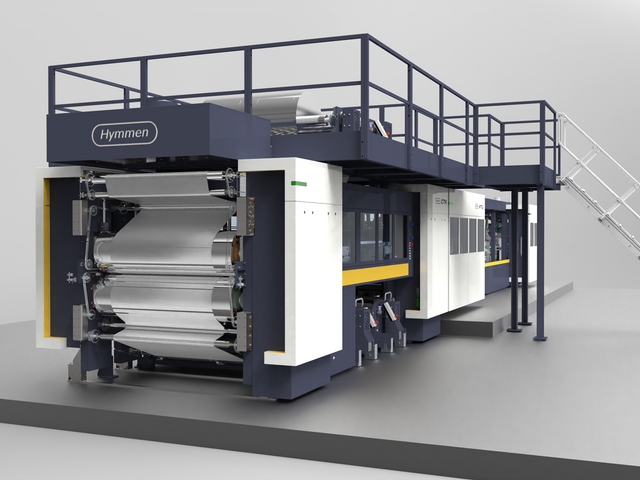 Laminating and edge wrapping line