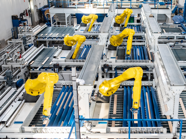 Robotic flooring nester