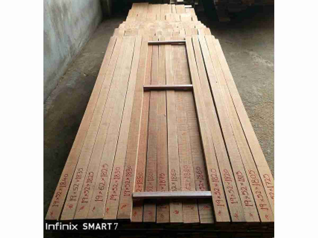 TEAK DECKING ROUGH or S4S Qtr.on Face.