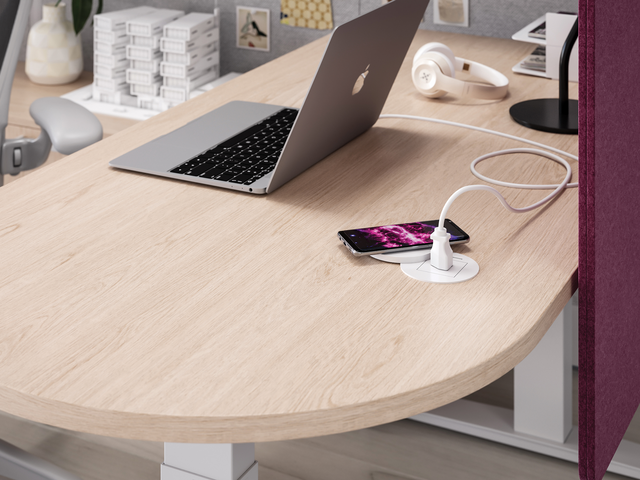 PCS80/WC - Illuminated Wireless Charging (1 Power/USBA+C)