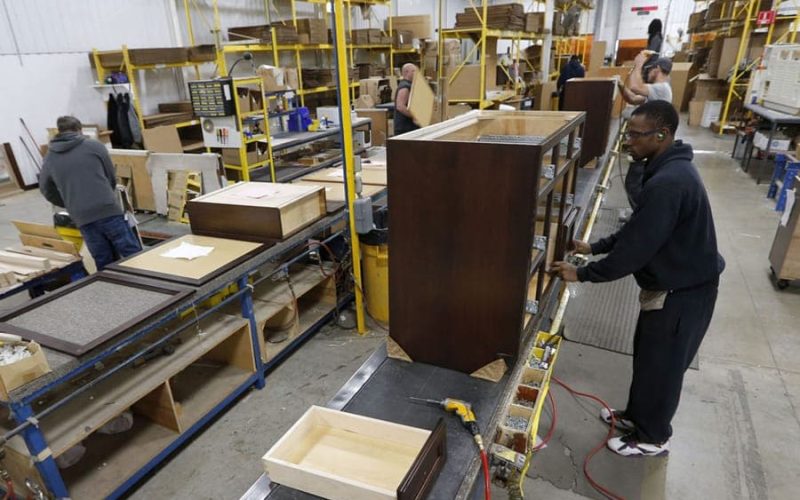 Production at KCMA member Bertch Cabinets.