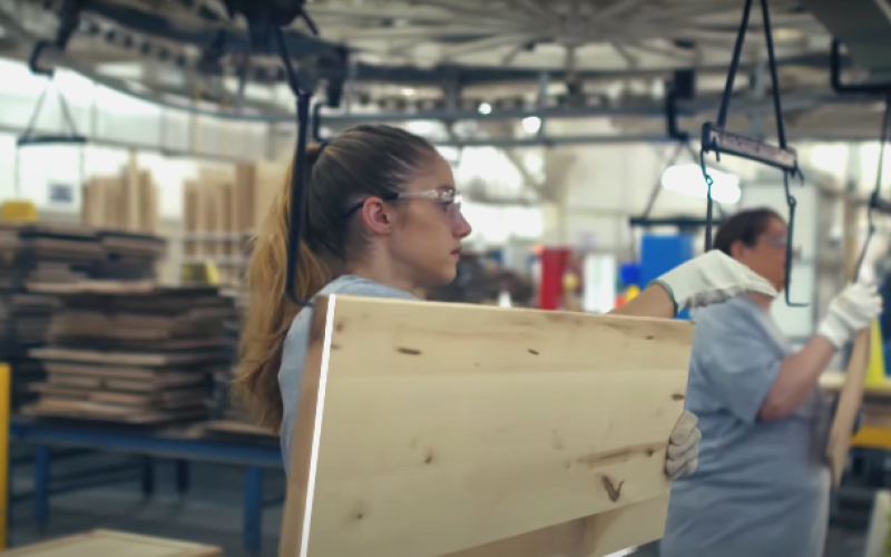 Cabinetworks finishing assembly line