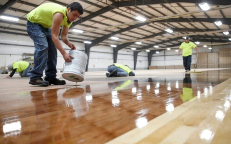 Connor-floor being finished