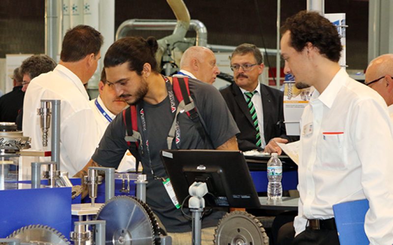 IWF Attendee viewing booth