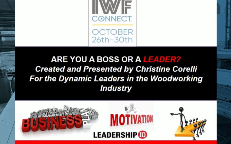 IWF Education On Demand - Are You a Boss? Or a Leader?