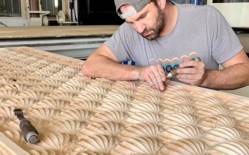 Dan Wellens at his shop