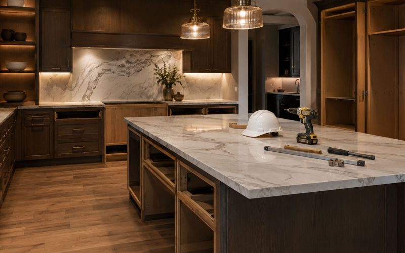 Kitchen remodeling project on hold