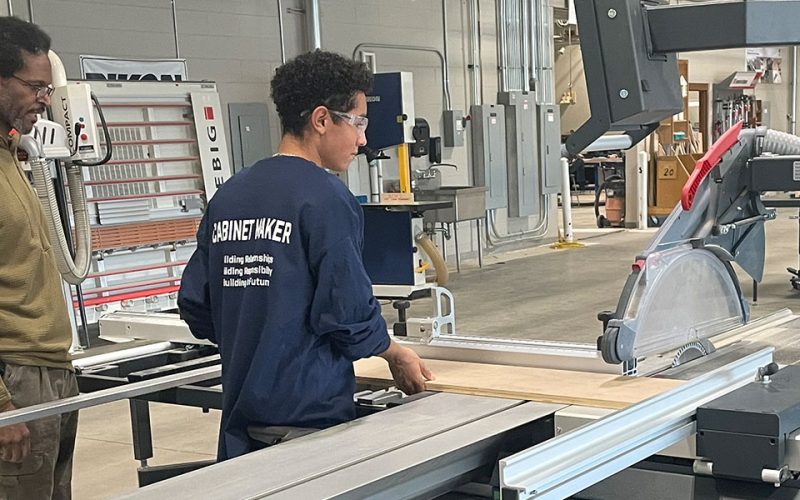 Student and Instructor at the MiLL Training Center