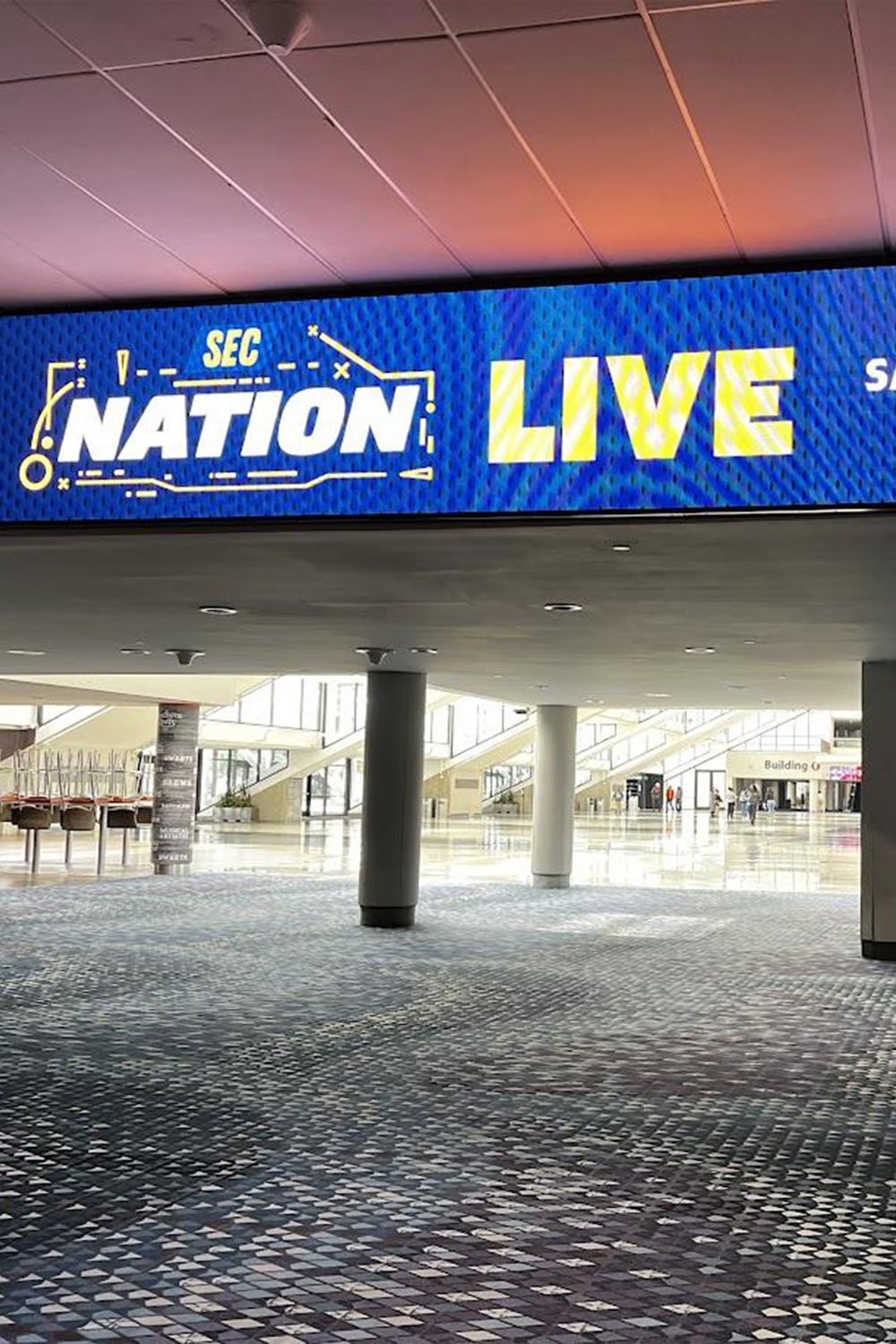 Ramp from Building A to A-B Lobby